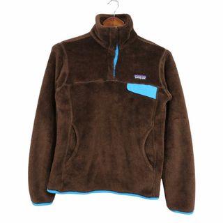 パタゴニア(patagonia)のSALE///// patagonia パタゴニア リツール スナップT フリースジャケット アウトドア キャンプ ブラウン (レディース S) O4022(その他)