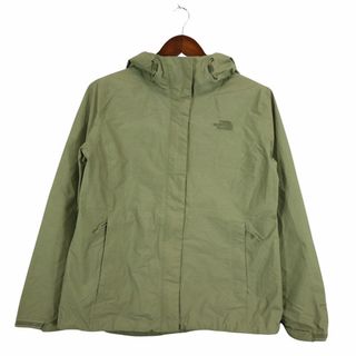 ザノースフェイス(THE NORTH FACE)のTHE NORTH FACE ノースフェイス DRYVENT ナイロンジャケット アウトドア キャンプ 登山 ライトグリーン (レディース L) 中古 古着 O4026(ナイロンジャケット)