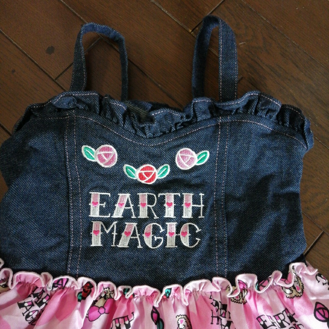 EARTHMAGIC(アースマジック)のアースマジック♡⃛ローズマフィーちゃんジャンスカ② キッズ/ベビー/マタニティのキッズ服女の子用(90cm~)(スカート)の商品写真