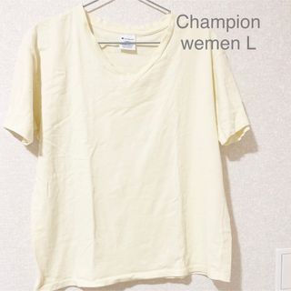 チャンピオン(Champion)のchampion チャンピオン　イエロー　VネックTシャツ　CW-K323  黄(Tシャツ(半袖/袖なし))