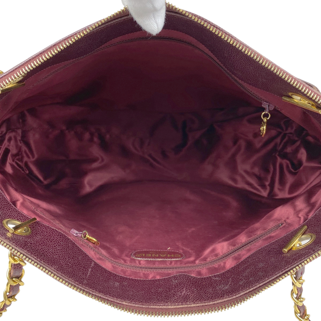 【ジャンク品】シャネル ココマーク チェーン トートバッグ レディース 8