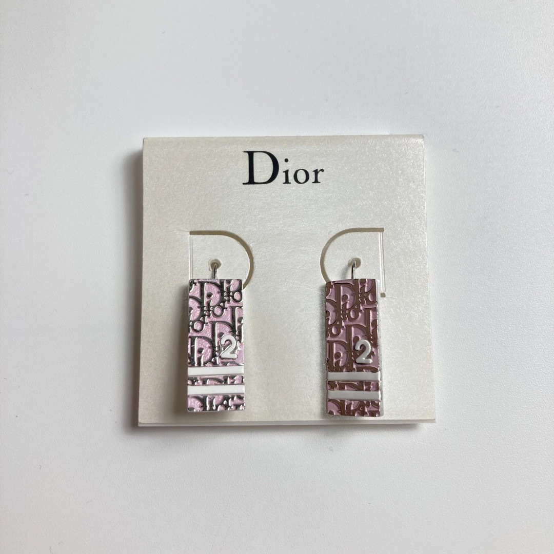 未使用　Dior ディオール　トロッター　ピアス　ピンク　レディースヴィンテージ