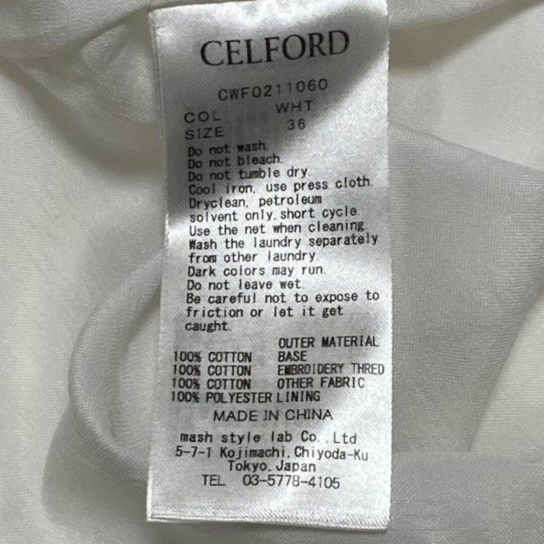 CELFORD - セルフォード ワンピース サイズ36 S - 白の通販 by ブラン