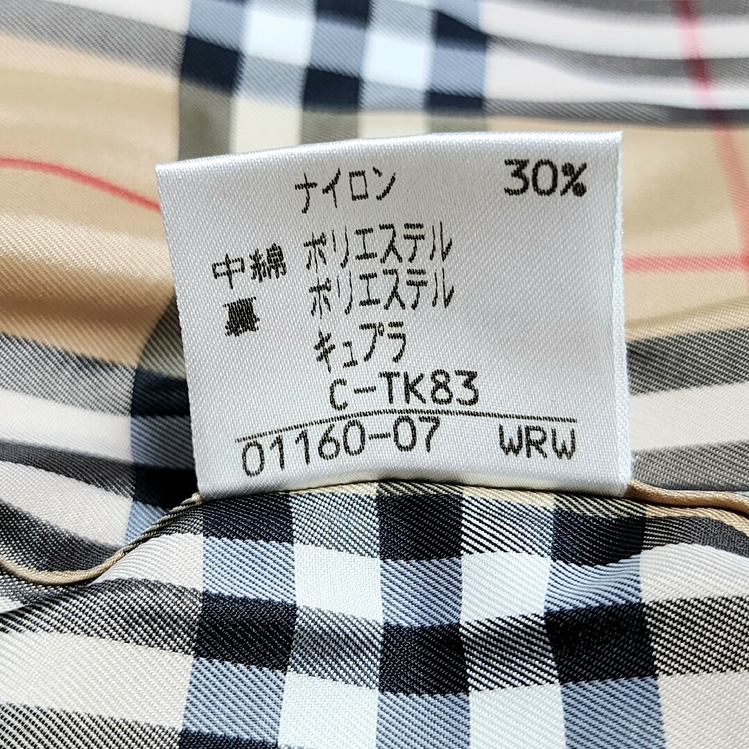 《大人気》BURBERRY バーバリー ダウン ノバチェック ブラック L相当