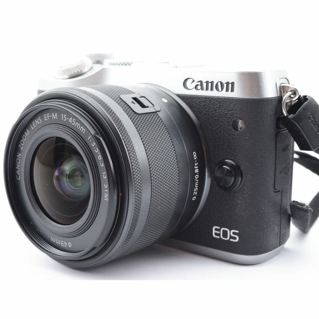 ☆良品☆ Canon キャノン EOS M6 15-45mm レンズキット - デジタルカメラ
