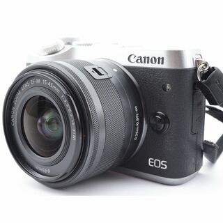 キヤノン(Canon)の★良品★ Canon キャノン EOS M6 15-45mm レンズキット(ミラーレス一眼)