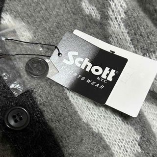 schott   schott タグ付未使用ファイヤーパターン柄 モヘア