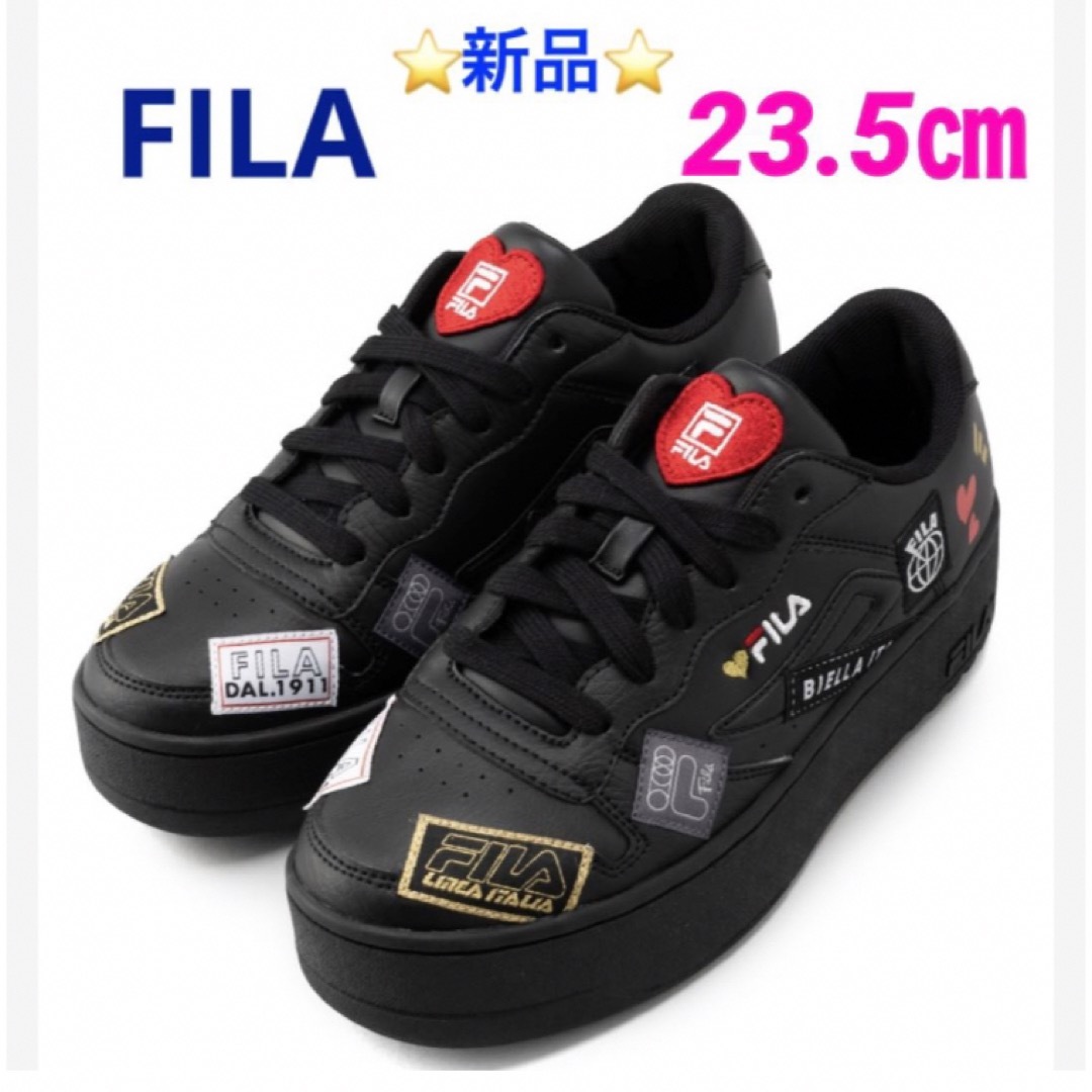 FILA フィラ FX-115 HEART COLLAGE 厚底スニーカー 23