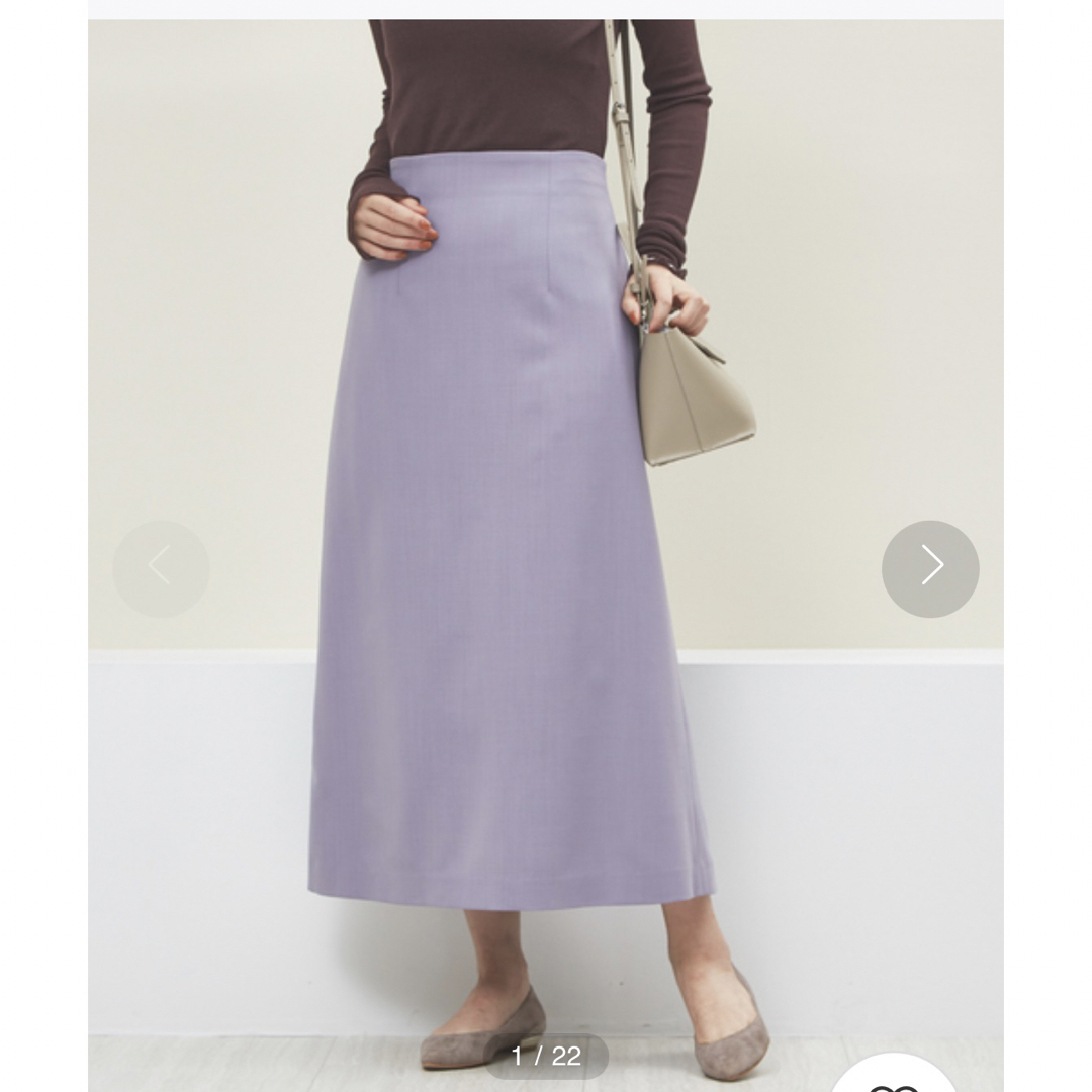 FONCE(フォンセ)のFONCE ウール混セミフレアスカート レディースのスカート(ロングスカート)の商品写真