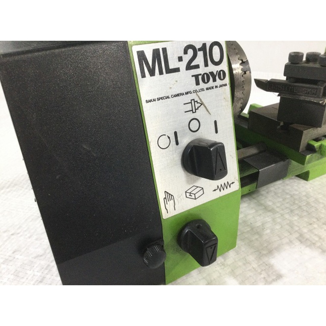 ☆中古品☆TOYO トヨ 卓上 小型旋盤 ML-210 ミニレース サカイ ☆中古品☆TOYO トヨ 卓上 小型旋盤 ML-210 ミニレース サカイ