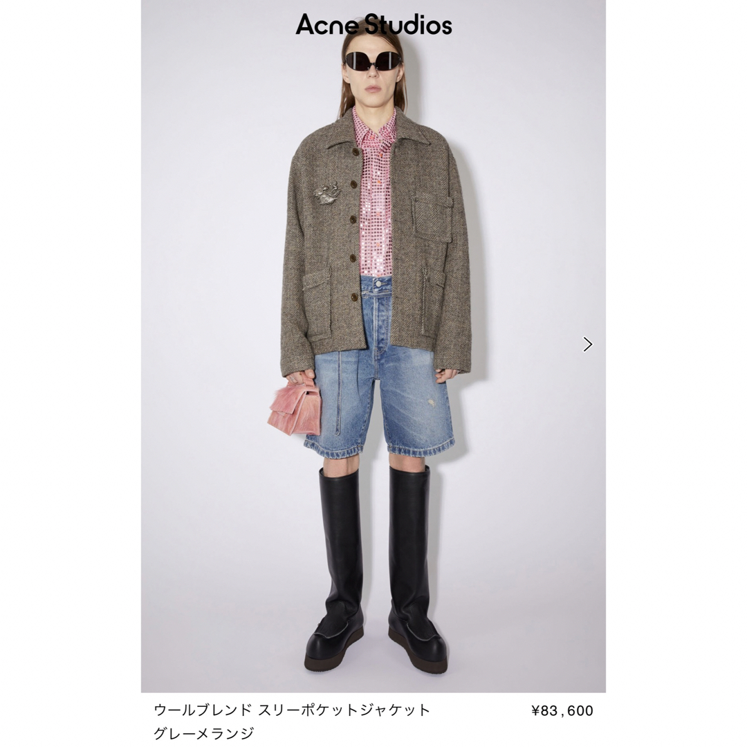 Acne22awウールブレンド3ポケットJKT-