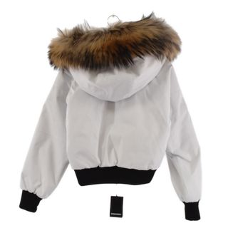 DSQUARED2 ディースクエアード SKI WHITE BRANDED DOWN JACKET ホワイト ブランディド ファーダウンジャケット  S72AM0748 S52382