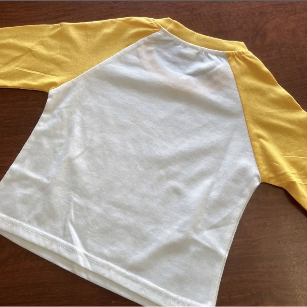 ロンT 80㎝ 長袖 Tシャツ 男の子 ラグラン 黄色 スマイル キッズ/ベビー/マタニティのベビー服(~85cm)(Ｔシャツ)の商品写真