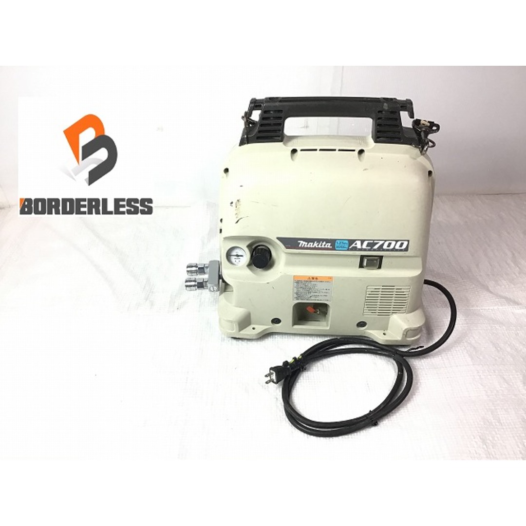 ☆中古品☆makita マキタ 常圧 エアコンプレッサー AC700 100V カプラおまけ エアーコンプレッサー エア工具 DIY 日曜大工  78705 | フリマアプリ ラクマ