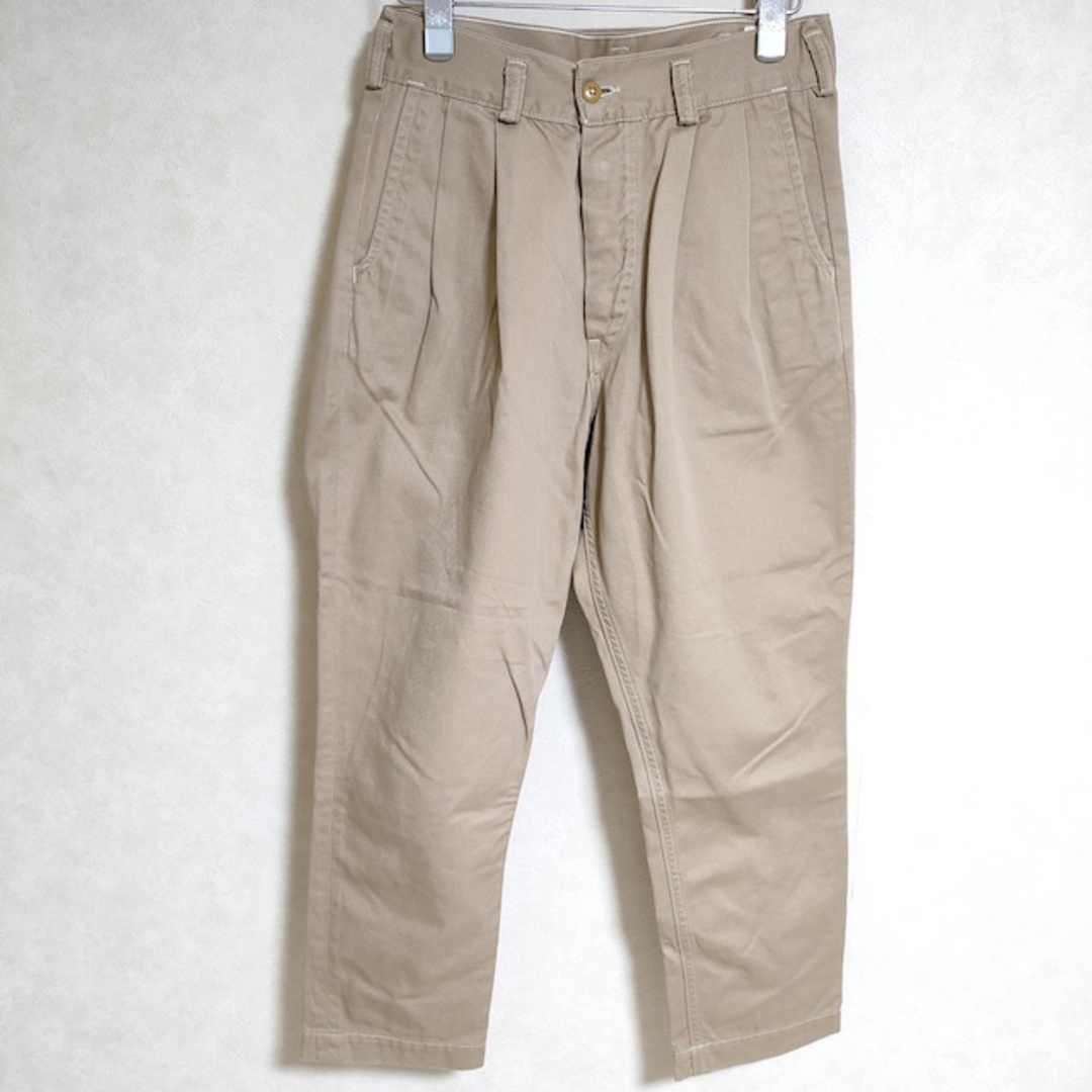 orSlow(オアスロウ)のor Slow BILLY JEAN ビリー ジーン タック サイズ1 チノパンツ ベージュ レディース オアスロウ【中古】3-0913G△ レディースのパンツ(チノパン)の商品写真