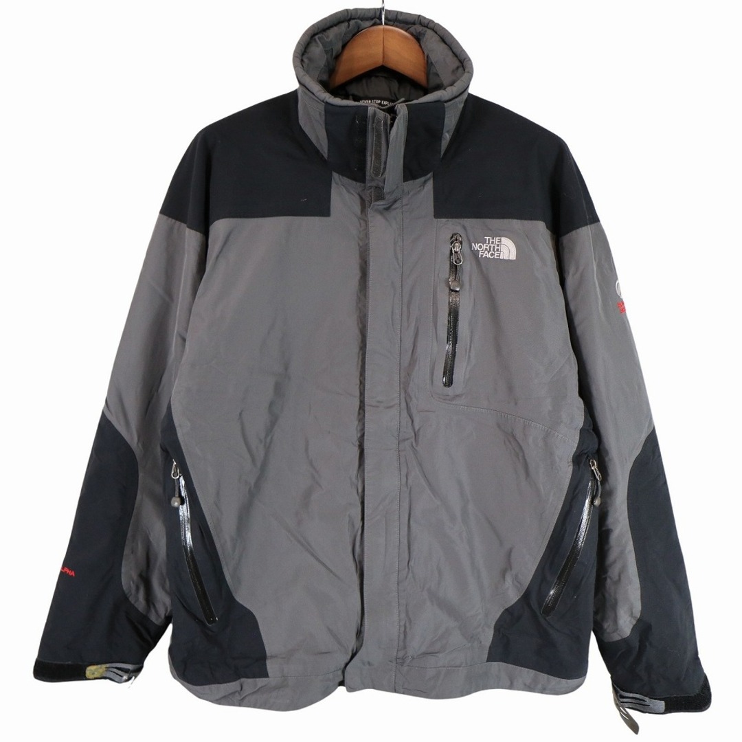 THE NORTH FACE ノースフェイス PRIMALOFT プリマロフト HYVENT マウンテンパーカー アウトドア ブラック (メンズ  XL) 中古 古着 O4202 | フリマアプリ ラクマ