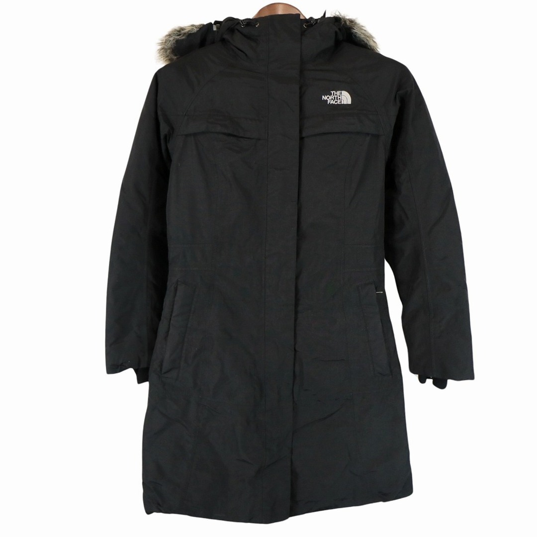 SALE///// THE NORTH FACE ノースフェイス ダウンコート アウトドア キャンプ 防寒 登山 ロング丈 ブラック (レディース XS) O4205