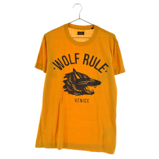 ディーゼル(DIESEL)のDIESEL ディーゼル Wolf Rule Tee ウルフルール 半袖Tシャツ イエロー(Tシャツ/カットソー(半袖/袖なし))