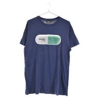 ディーゼル(DIESEL)のDIESEL ディーゼル Pill Tee ピルプリント半袖Tシャツ ネイビー(Tシャツ/カットソー(半袖/袖なし))