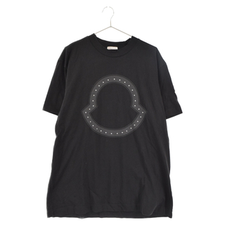 モンクレール(MONCLER)のMONCLER モンクレール 22SS STUDS LOGO TEE 半袖 Tシャツ ブラック H10918C00015(Tシャツ/カットソー(半袖/袖なし))