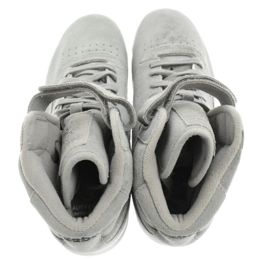 Reebok(リーボック)のReebok リーボック BEAUTY&YOUTH別注 EX-O-FIT CLEAN HI VINTAGE V72391 ビューティーアンドユース ハイカットスニーカー US7/25.0cm グレー/ホワイト レディースの靴/シューズ(スニーカー)の商品写真