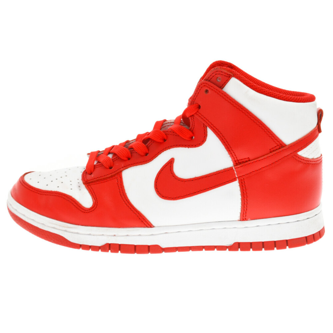 NIKE ナイキ DUNK HI RETRO CHAMPIONSHIP WHITE AND RED DD1399-106 ダンク ハイ チャンピオンシップ ハイカットスニーカー US8.5/26.5cm レッド/ホワイト