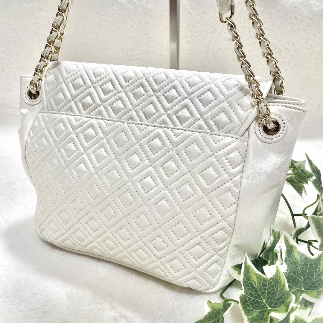 美品 TORY BURCH トリーバーチ マリオンキルテッド チェーンショルダー