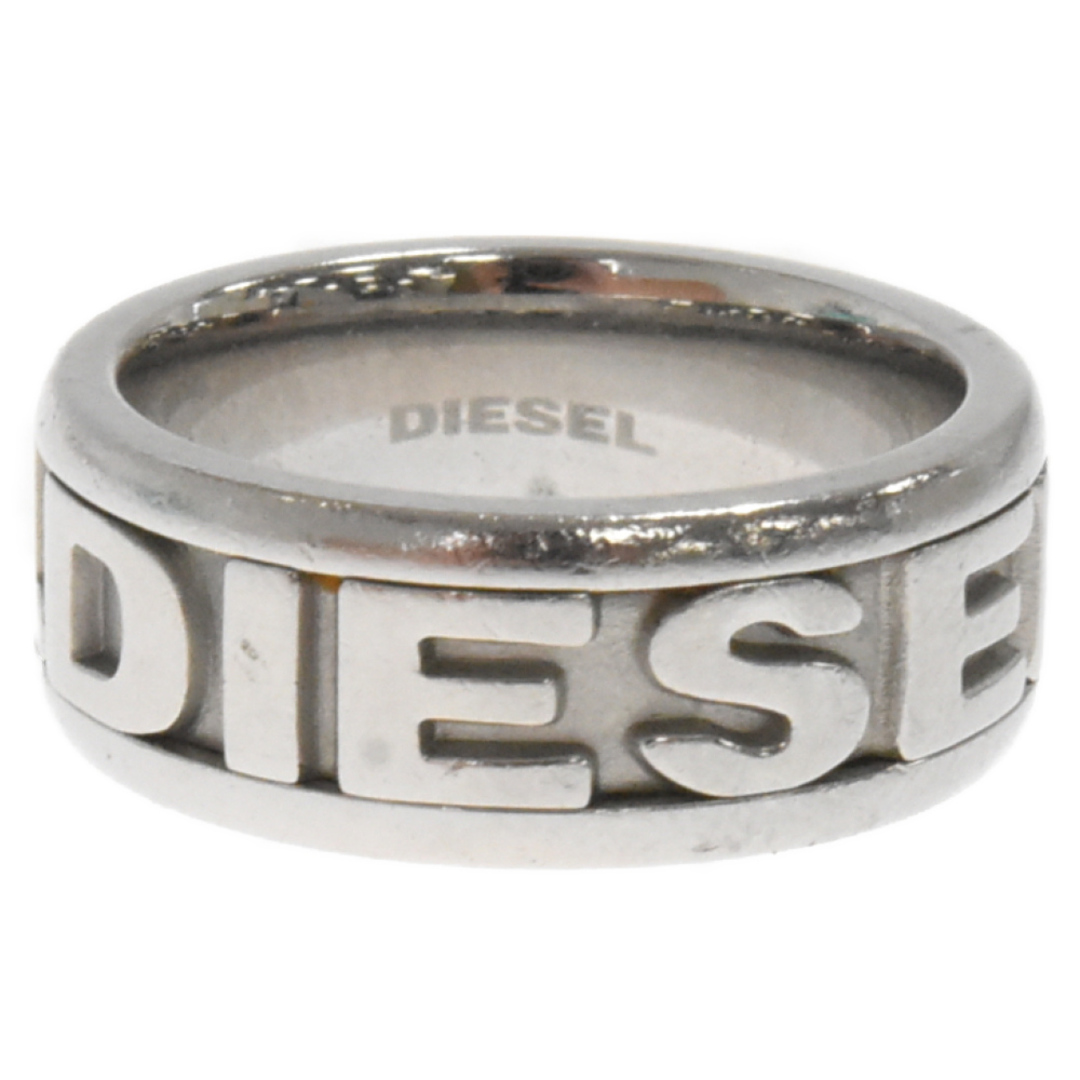 DIESEL ディーゼル エンボスロゴ スチールリング シルバー 16号