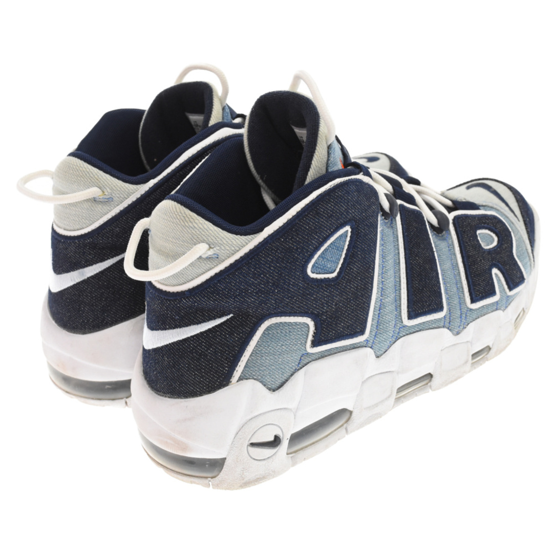 NIKE ナイキ AIR MORE UPTEMPO 96 QS DENIM CJ6125‐100 エアモアアップ テンポ デニム ハイカットスニーカー US10/28.0cm ブルー/インディゴ/ホワイト