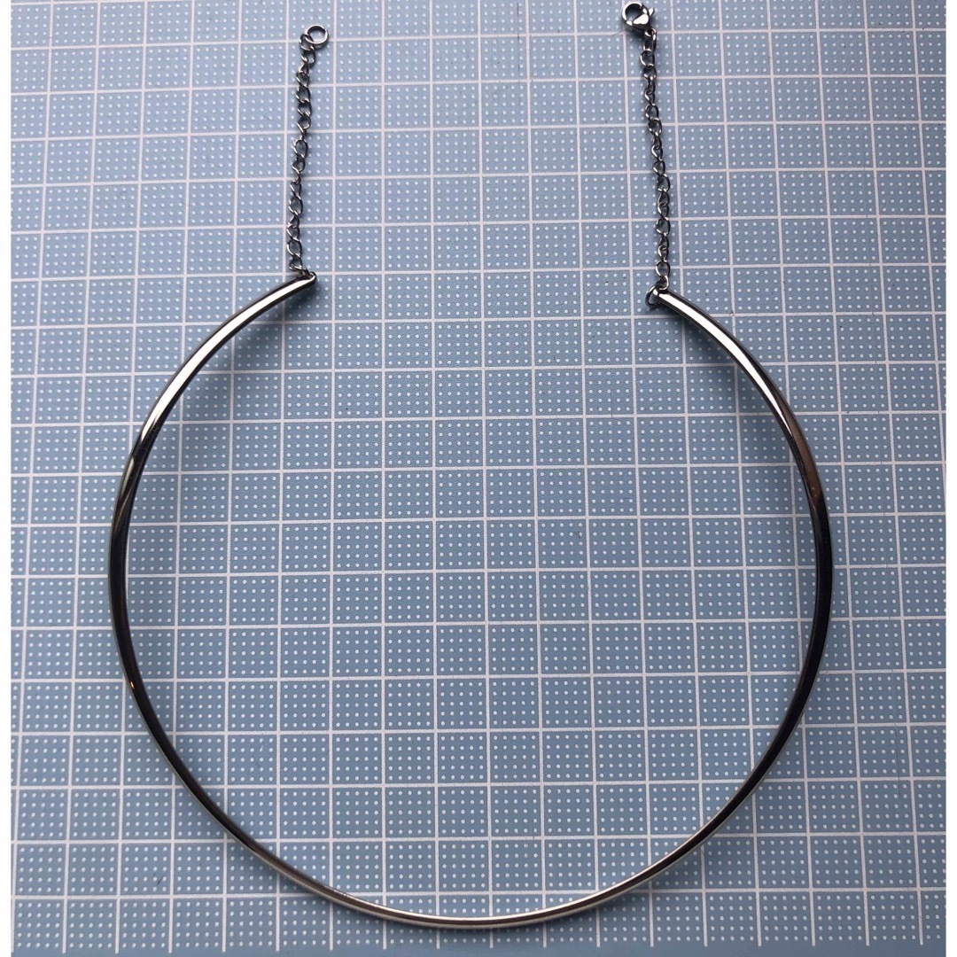 stainless thin choker silver 3350 3