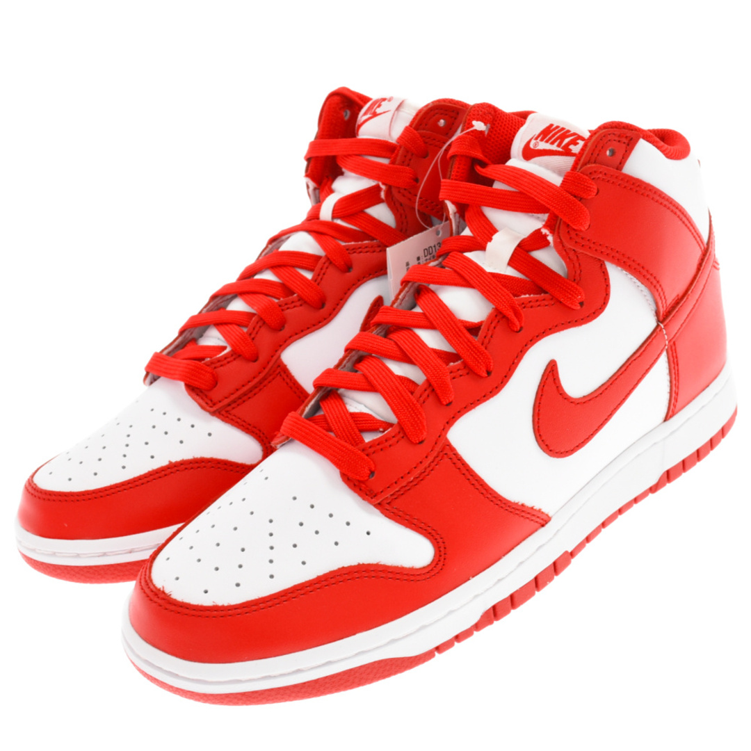 NIKE - NIKE ナイキ DUNK HI RETRO CHAMPIONSHIP WHITE AND RED ダンク