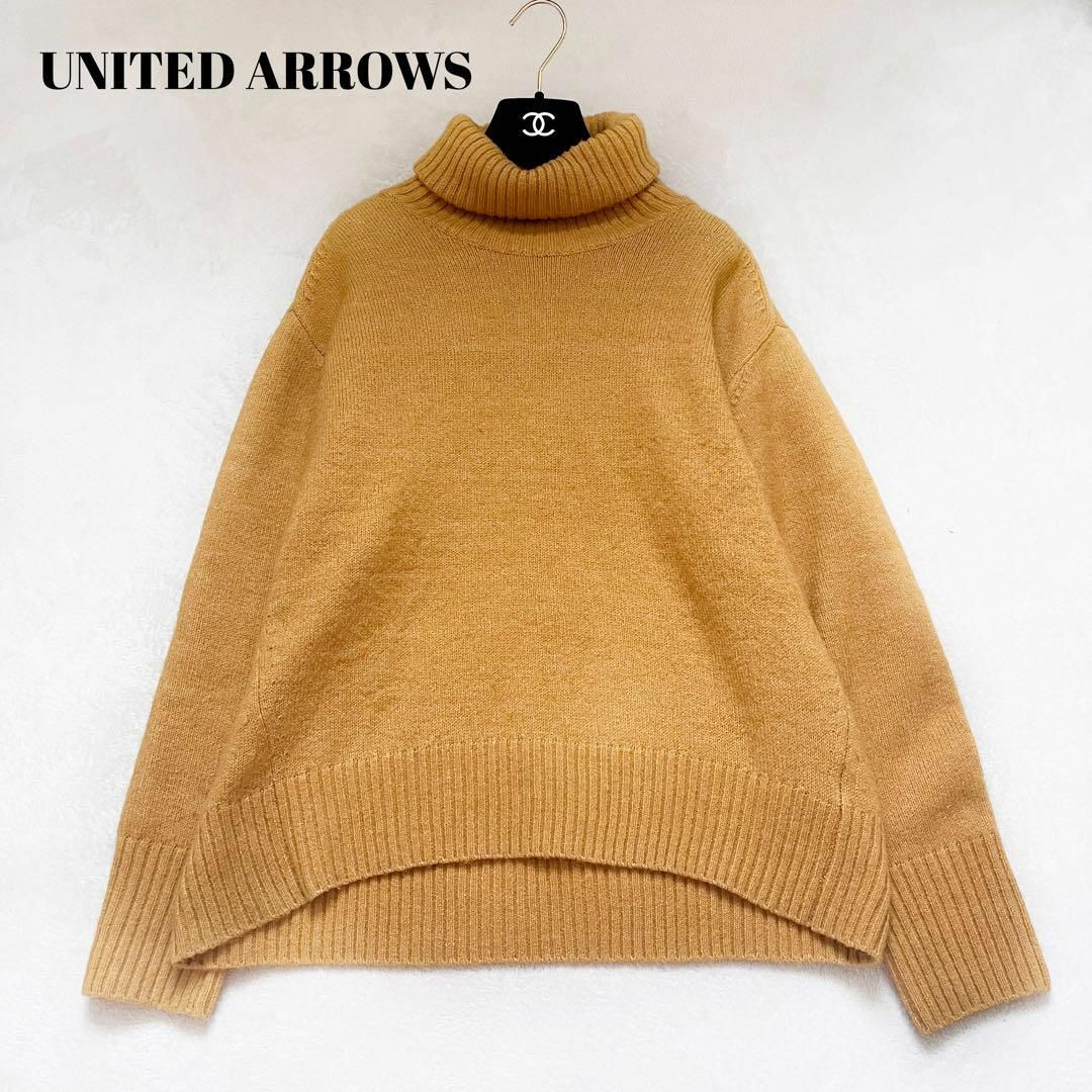 UNITED ARROWS ユナイテッドアローズ　ウールニット　オレンジセーター