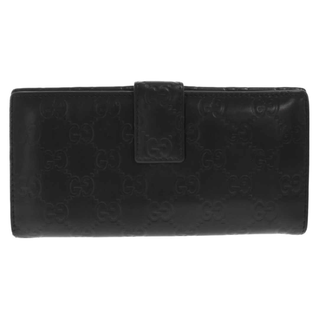 Gucci - GUCCI グッチ GGライン インターロッキング シマレザー長財布