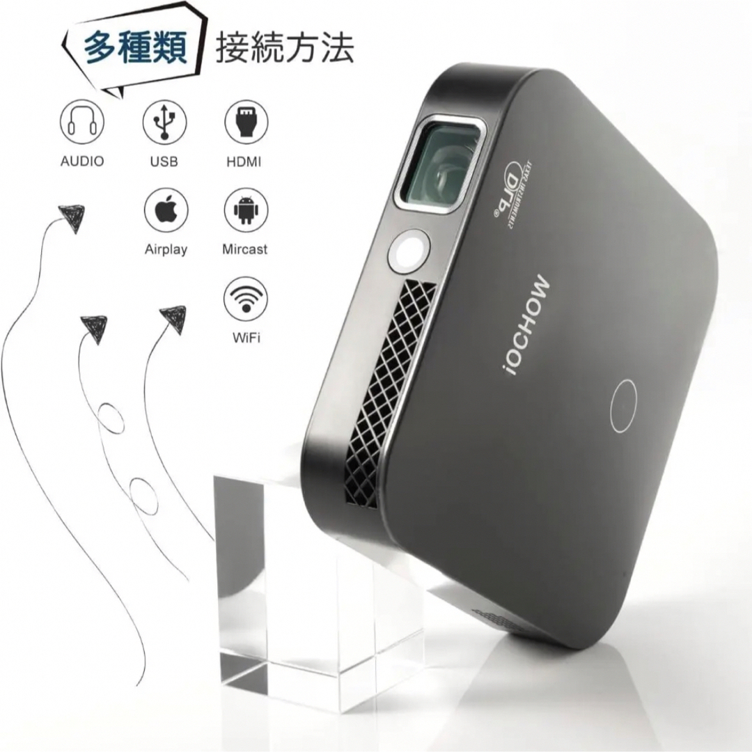 iOCHOW プロジェクター 小型 家庭用プロジェクター 3000ルーメンの通販 ...