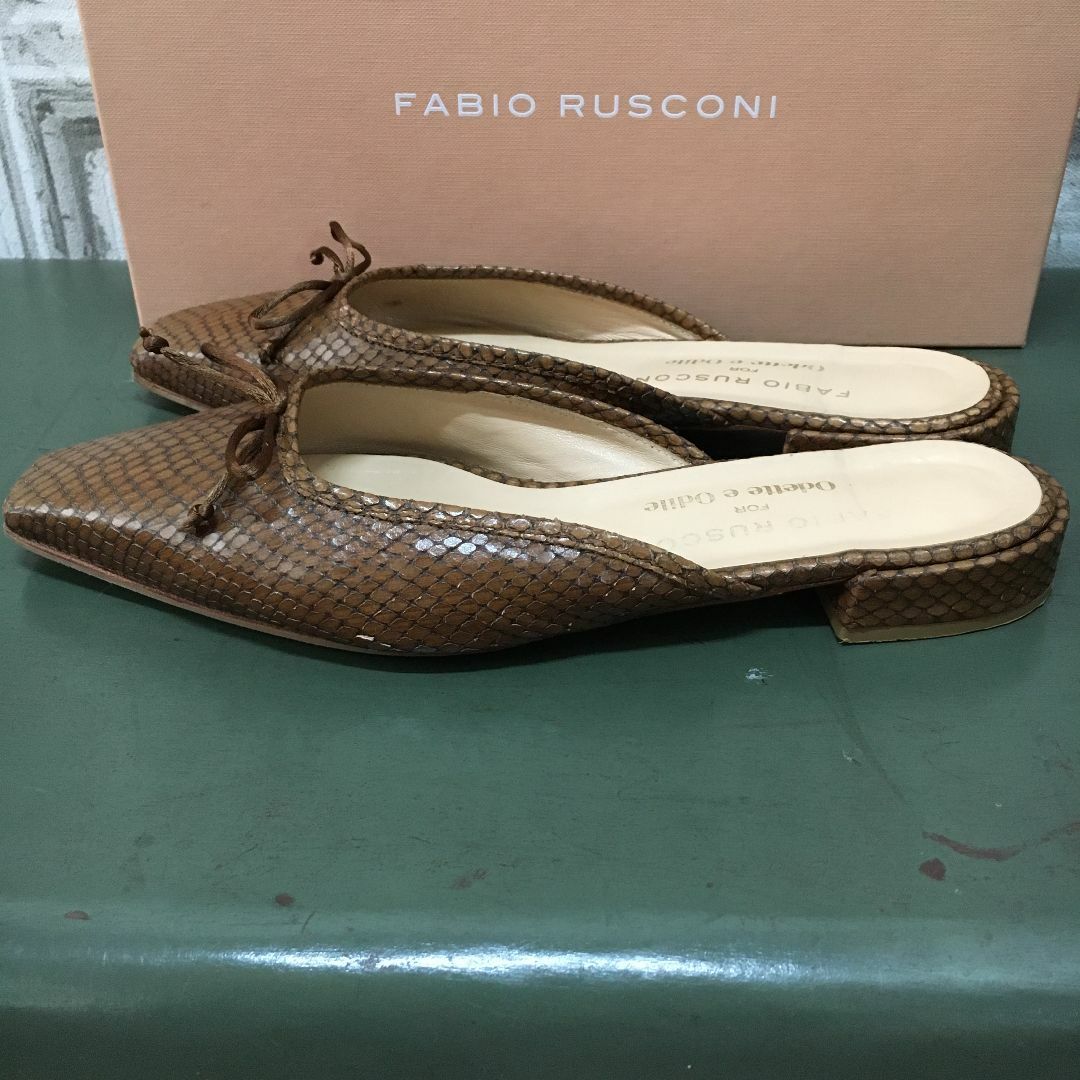 FABIO RUSCONI(ファビオルスコーニ)のイタリア製　FABIO RUSCONI　ミュール　USED　10694 レディースの靴/シューズ(ミュール)の商品写真