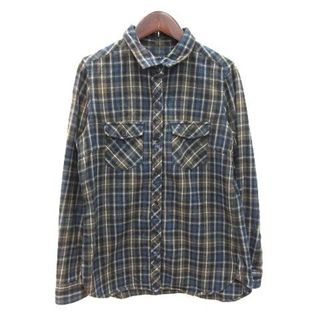 スピックアンドスパン(Spick & Span)のスピック&スパン ネルシャツ 長袖 チェック F 紺 ネイビー 緑 ■MO(シャツ/ブラウス(長袖/七分))