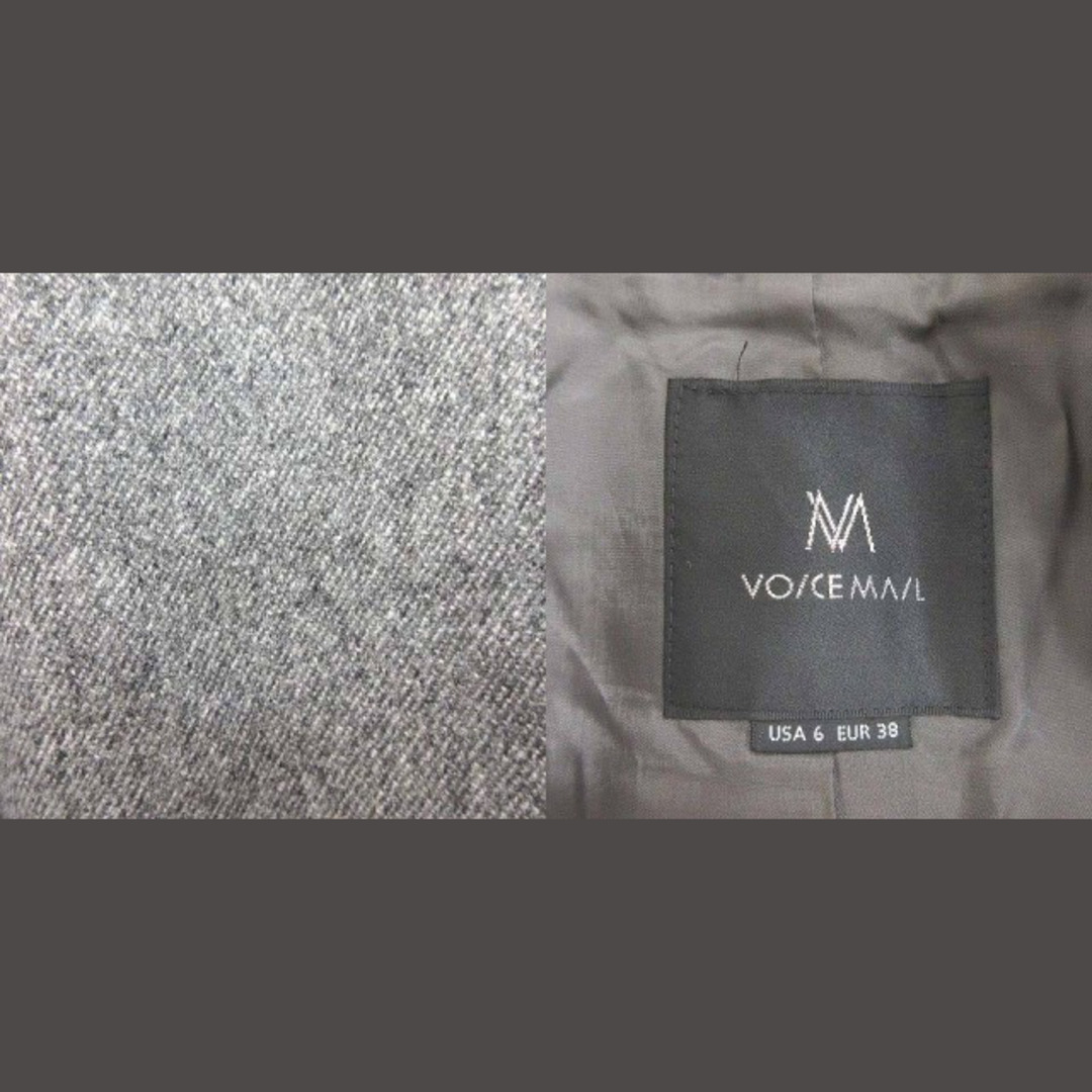 VOICEMAIL(ヴォイスメール)のヴォイスメール テーラードジャケット ツイード ウール 38 グレー ■MO レディースのジャケット/アウター(その他)の商品写真