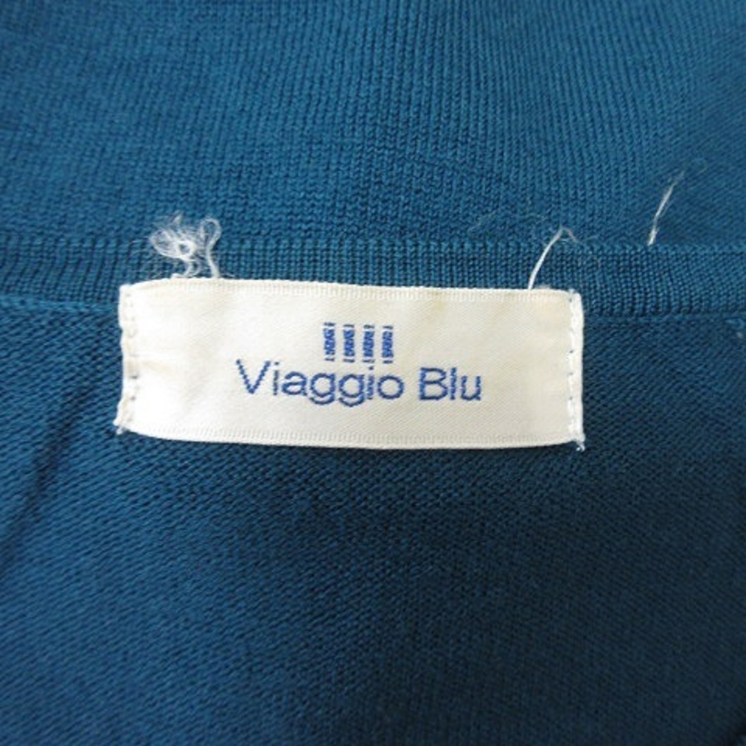 VIAGGIO BLU(ビアッジョブルー)のビアッジョブルー カーディガン ニット 長袖 ウール 2 紺 ネイビー /YI レディースのトップス(カーディガン)の商品写真
