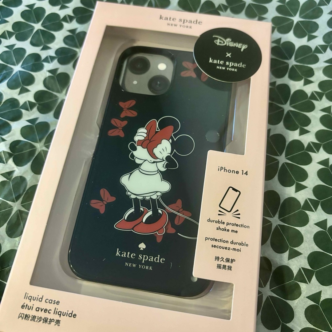 kate spade iPhone14ケース ディズニー ミニーマウス