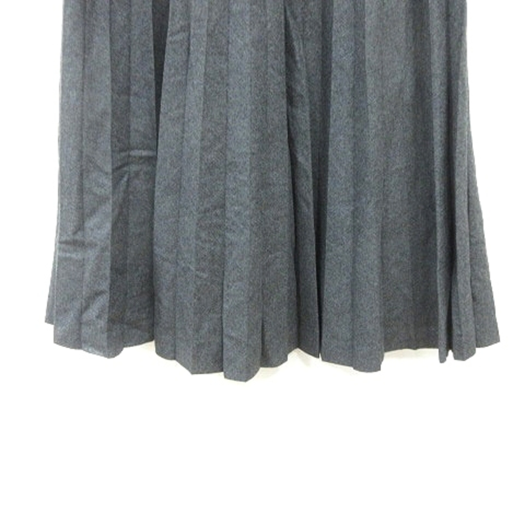 UNTITLED(アンタイトル)のアンタイトル プリーツスカート ミモレ ロング ウール 9 グレー レディースのスカート(ロングスカート)の商品写真
