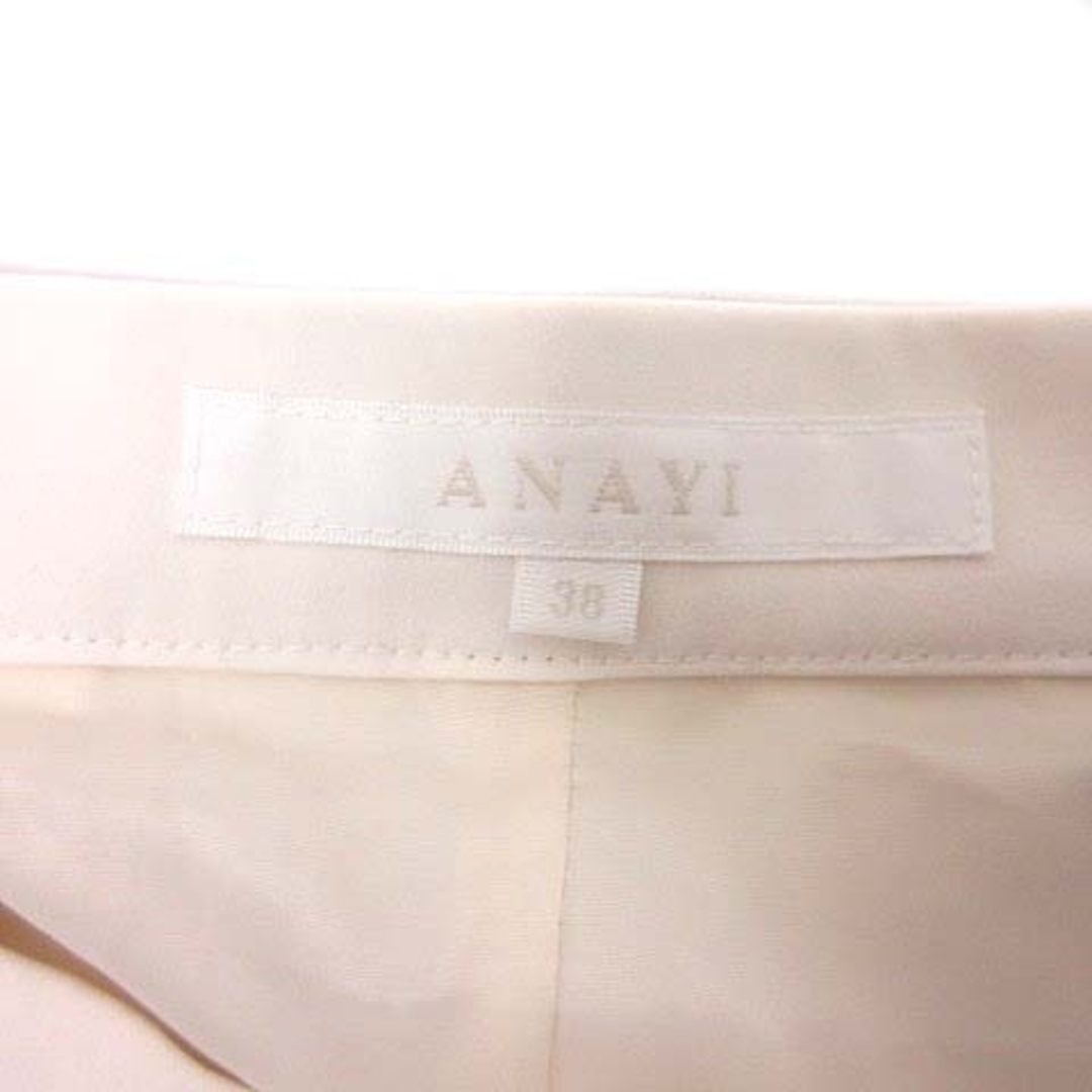 ANAYI - ANAYI ガウチョパンツ スカーチョ プリーツ 38 白 ホワイト