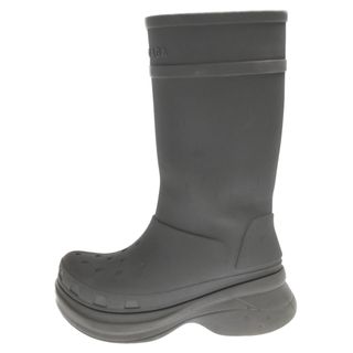 バレンシアガ(Balenciaga)のBALENCIAGA バレンシアガ 22SS×CROCS RUBBER BOOTS ラバーブーツ レインブーツ グレー(ブーツ)