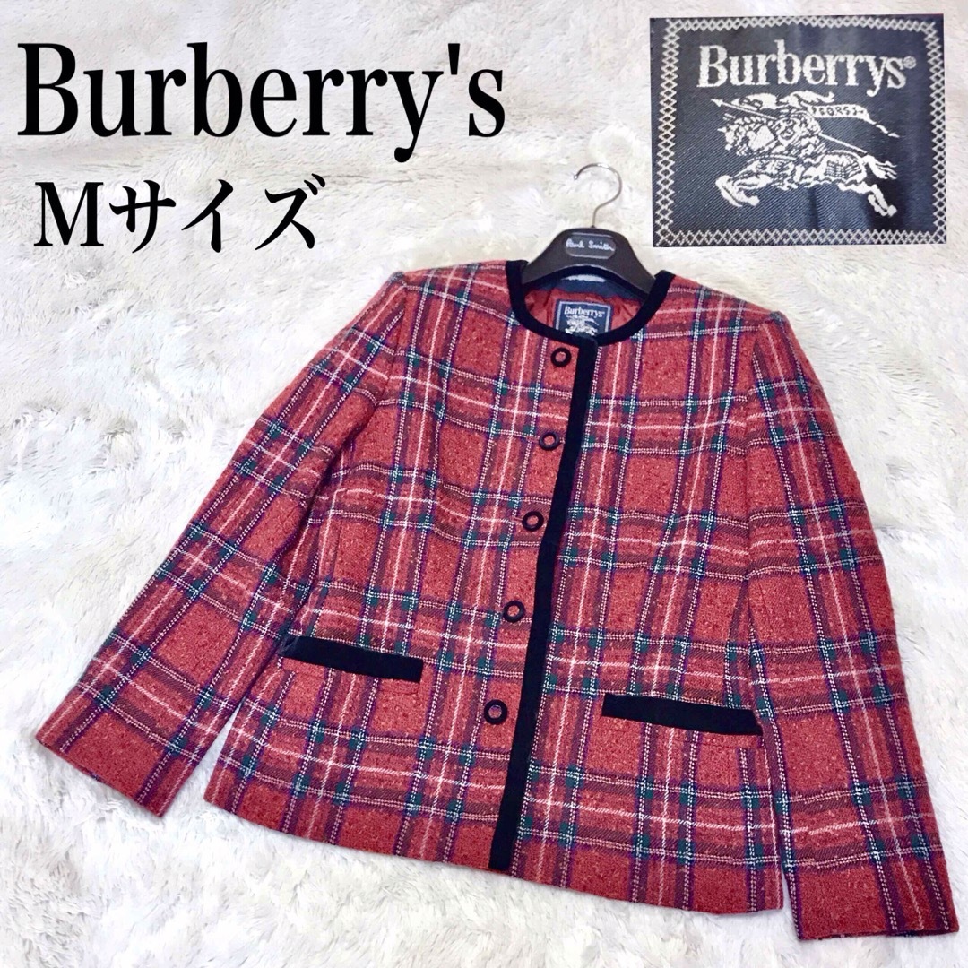 激レア 極美品 Burberry´s ウール チェック ジャケット バーバリー-