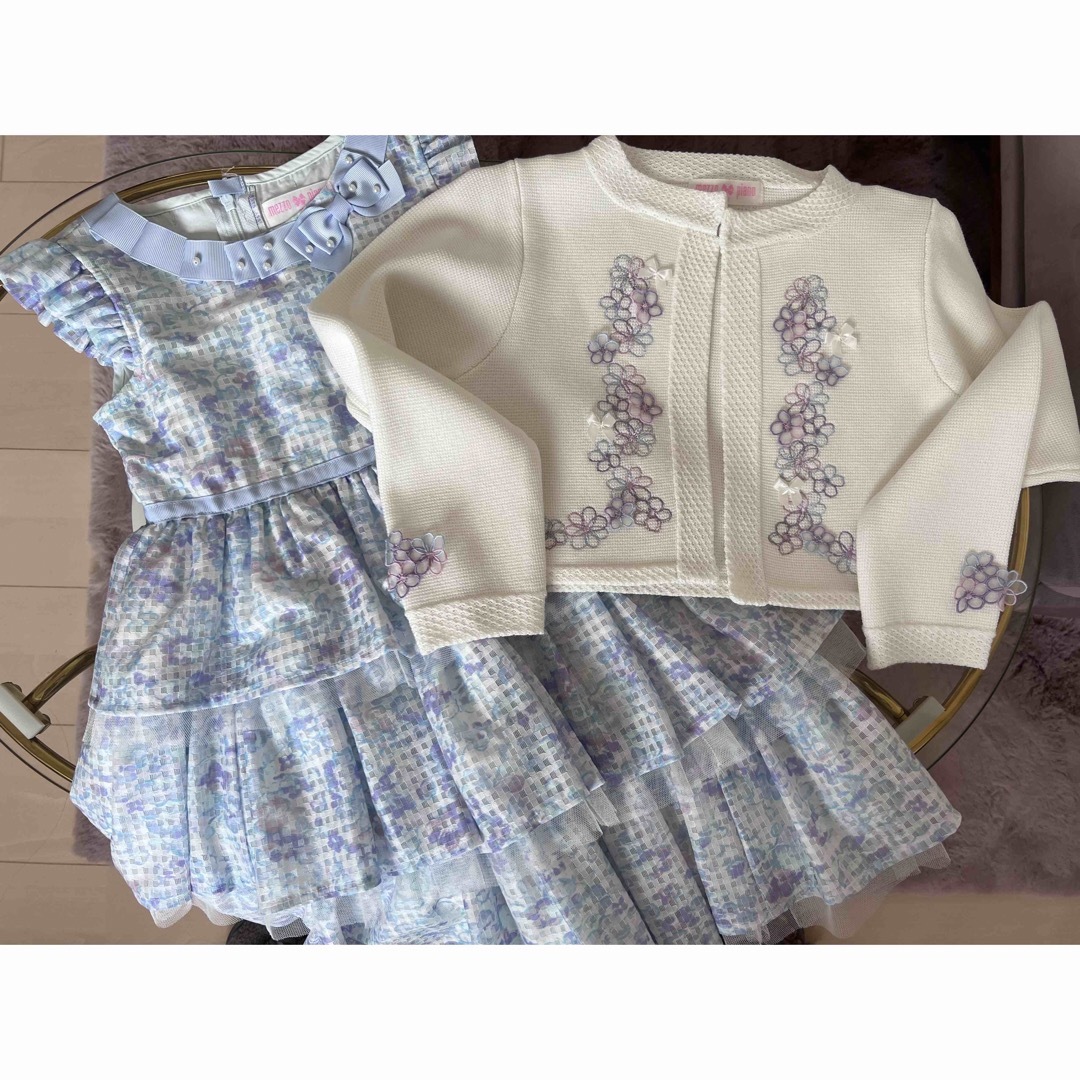 卒園、入学に♡メゾピアノワンピース、ボレロセットでキッズ服女の子用(90cm~)