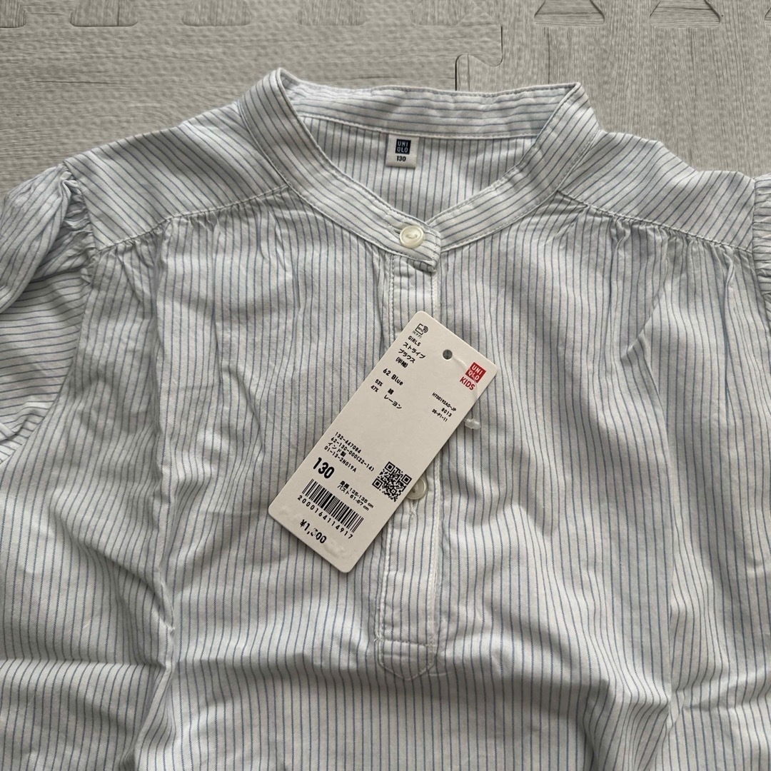 UNIQLO(ユニクロ)のUNIQLO キッズ130cmシャツ キッズ/ベビー/マタニティのキッズ服女の子用(90cm~)(ブラウス)の商品写真