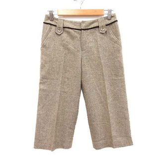 コムサイズム(COMME CA ISM)のコムサイズム クロップドパンツ ツイード S ベージュ ■MO(その他)