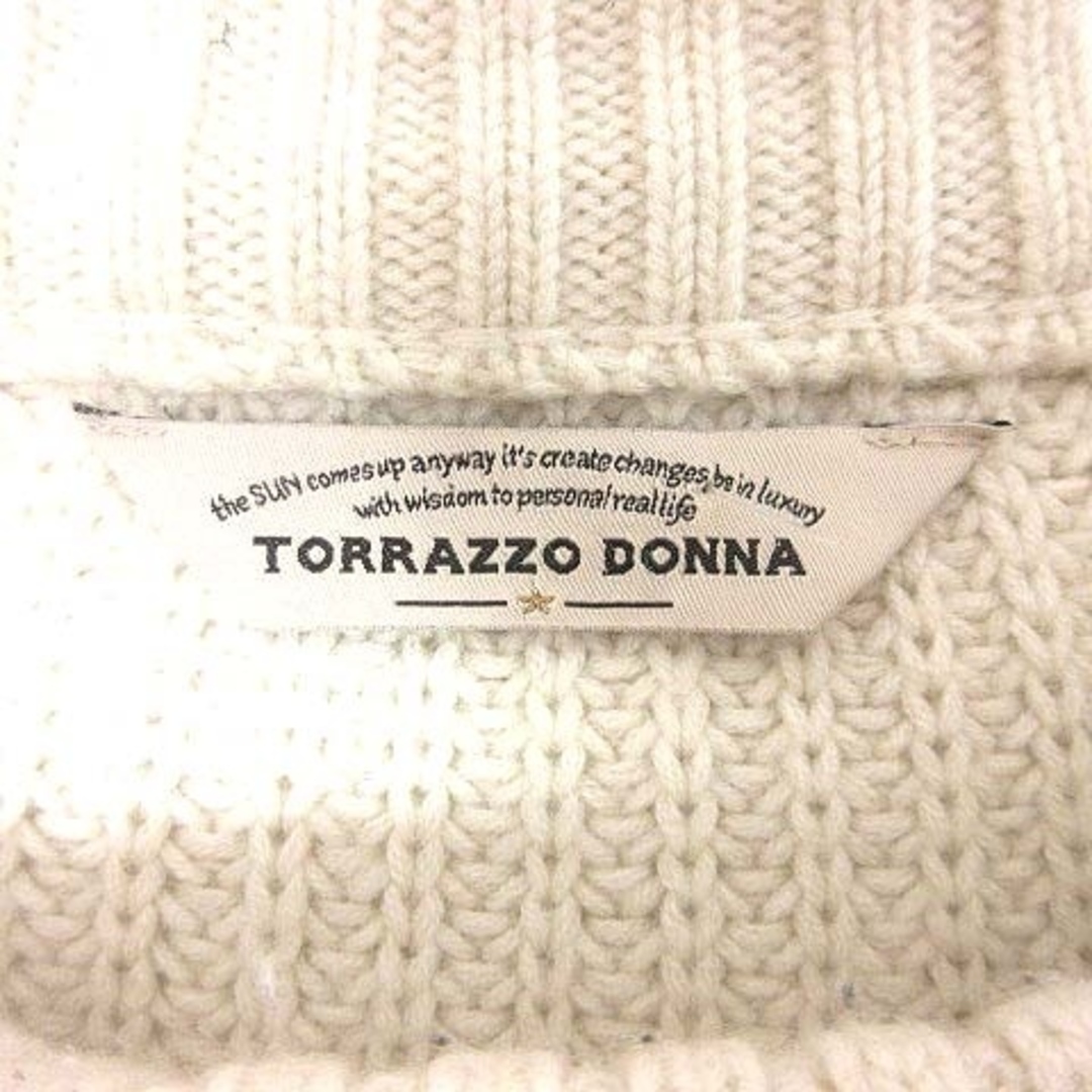 TORRAZZO DONNA(トラッゾドンナ)のTorrazzo Donna ニット セーター ドルマンスリーブ 白 ■MO レディースのトップス(ニット/セーター)の商品写真