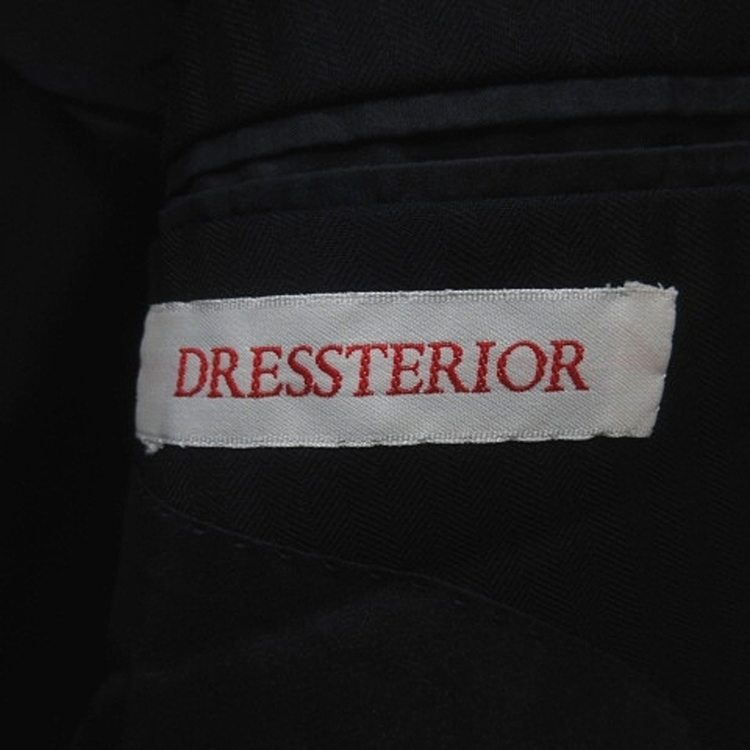 DRESSTERIOR(ドレステリア)のドレステリア テーラードジャケット シングル ストライプ 背抜き 44 紺 メンズのジャケット/アウター(テーラードジャケット)の商品写真