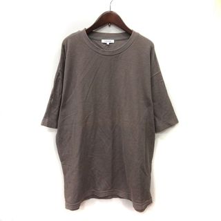 グローバルワーク(GLOBAL WORK)のグローバルワーク Tシャツ カットソー 半袖 L 茶 ブラウン /YI(Tシャツ/カットソー(半袖/袖なし))