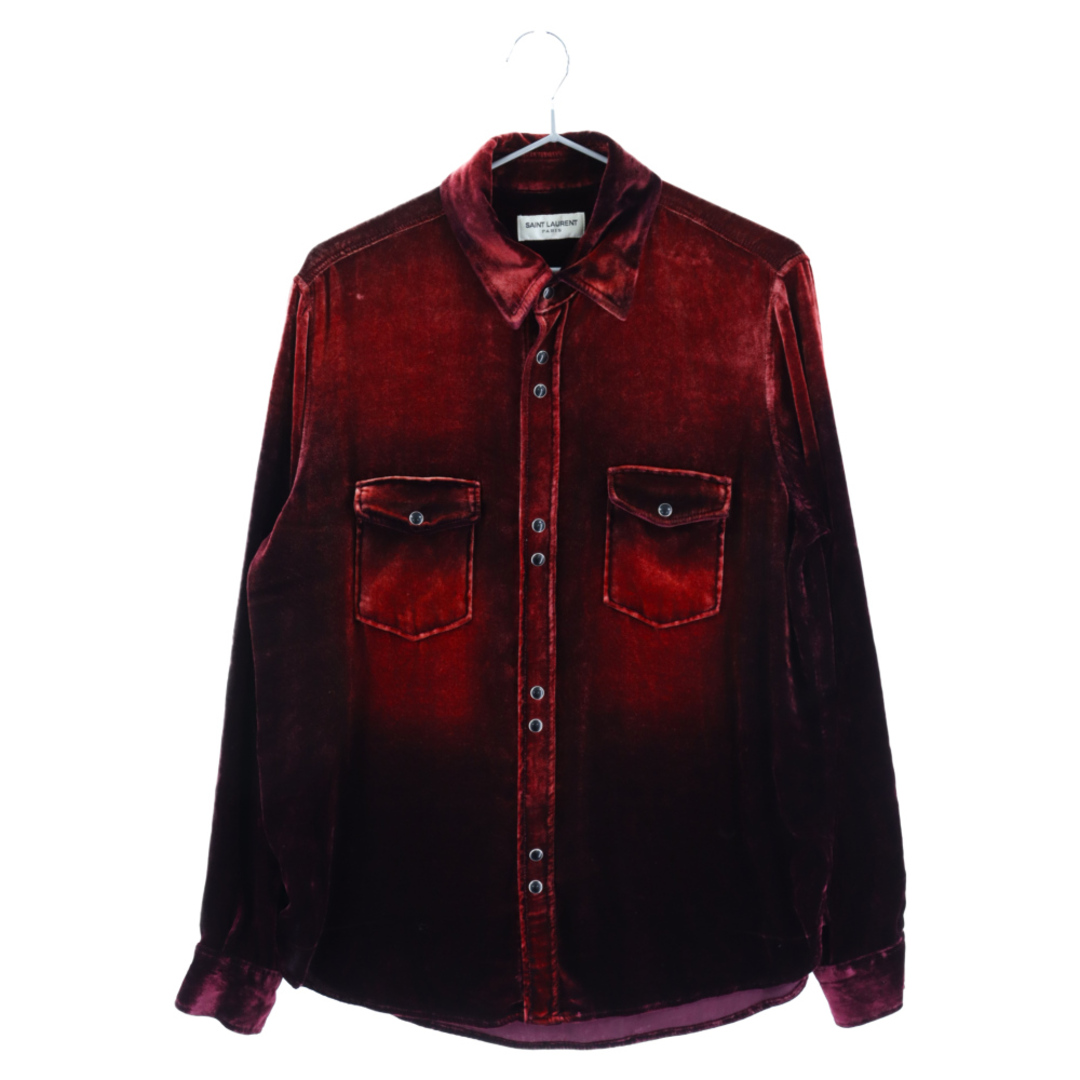 SAINT LAURENT PARIS サンローランパリ 20SS VELVET SHIRT VINTAGE